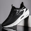 Sapatilhas Desportivas Casuais Ultraleves para Homem, Sapatos de Corrida Profissionais de Maratona com Placa de Carbono e Amortecimento, Sapatos Desportivos de Treino Respiráveis de Cano Baixo com Parte Superior Fluorescente, Sola TPR para Treino em Todas