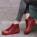 Bota de Inverno Feminina De Couro Ferrazi