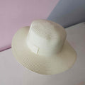 Chapéu Feminino de Praia Estilo Paris com Faixa Aba Média Dobrável Ferrrazi
