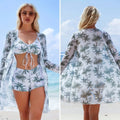 Conjunto Biquíni 3 Peças com Saída de Praia Kimono Ferrazi