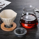 Conjunto Bule de Café de Vidro com Coador de Aço Inoxidável Ferrazi