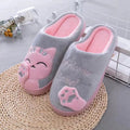 Pantufa Feminina Gato Peluciada para Inverno Antiderrapante Ferrazi