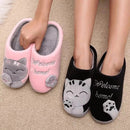 Pantufa Feminina Gato Peluciada para Inverno Antiderrapante Ferrazi