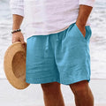 Short Masculino Cargo de Algodão e Linho Ferrazi