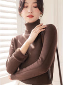 Suéter Feminino de Inverno em Lã Forrado Ferrazi