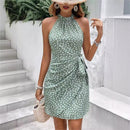Vestido Feminino Curto Plissado Floral Ferrazi