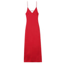Vestido Feminino Elegante de Verão com Decote V Ferrazi