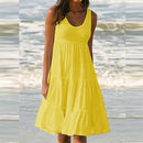 Vestido Feminino Midi Básico Plissado Ferrazi