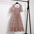 Vestido Feminino de Verão Florido Plissado Ferrazi