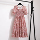 Vestido Feminino de Verão Florido Plissado Ferrazi