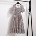 Vestido Feminino de Verão Florido Plissado Ferrazi